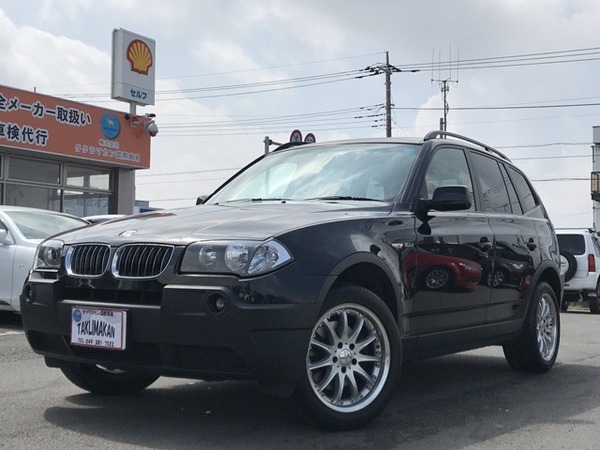 BMW　X3 2.5i 4WD 本革シート　サンルーフ　ETC　18インチAWのサムネイル