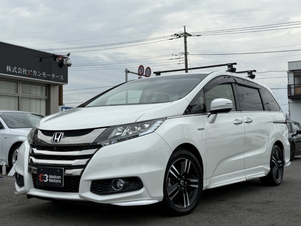 オデッセイ 2.0HYBRIDアブソルート ホンダSENSING ADV 1年保証付 Bカメラ ETC 両側PSD 電動シート