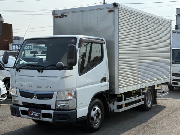 キャンター 3.0DT ロング 全低床 4WD アルミバン　ETC　左ミラー電動格納