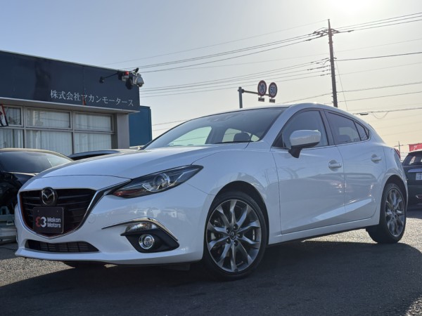 アクセラ スポーツ2.2XDディーゼルターボ プレミア社1年保証付　サンルーフ　ヒーター付パワーシート　ハーフレザー　バックカメラ　ETC　